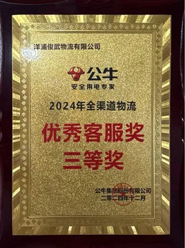 公牛 2024优秀客服奖